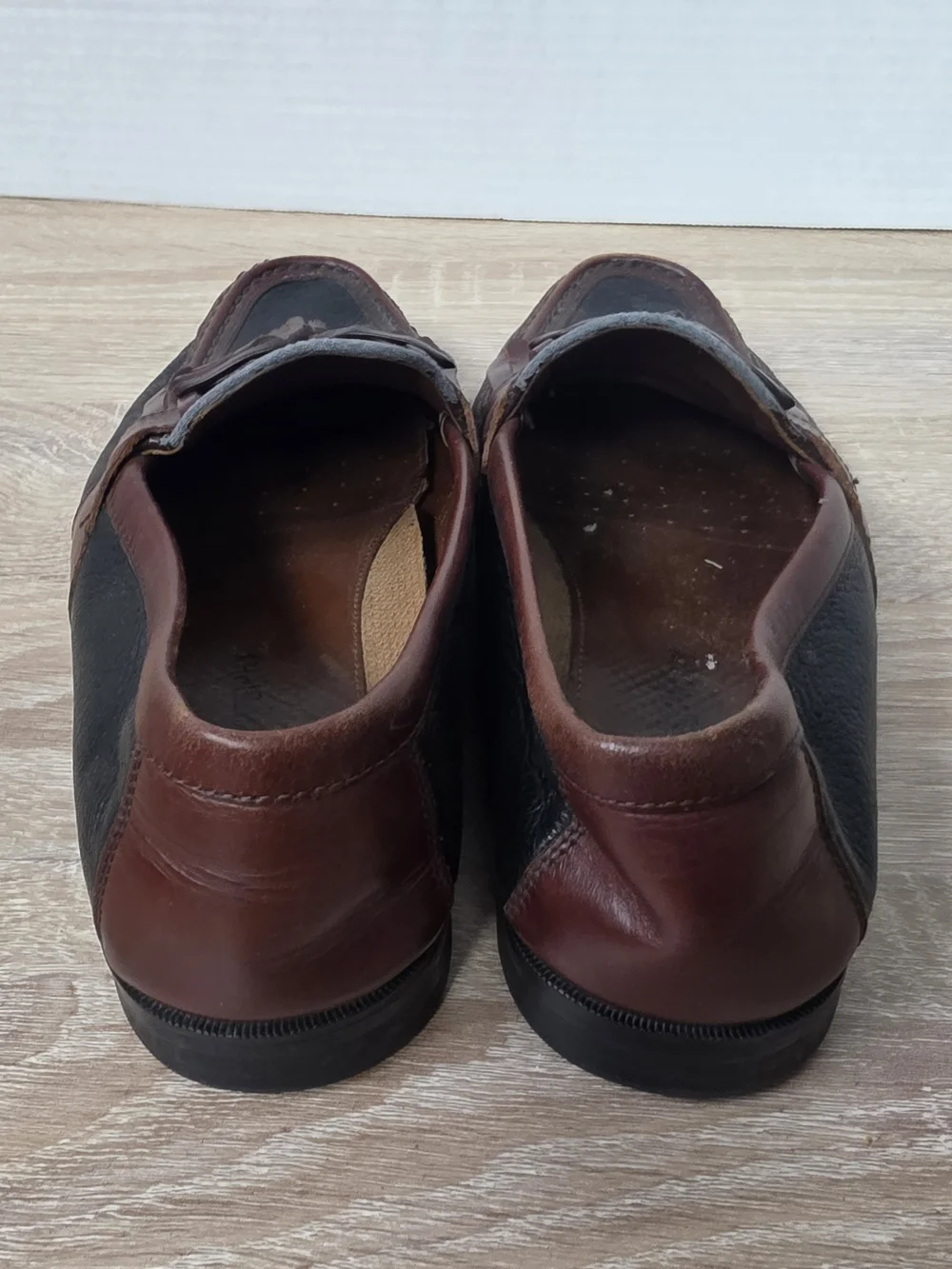 Johnston & Murphy Tassel Loafers Brown Leather Goodyear Neolite Size 8 1/2 M